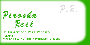 piroska reil business card